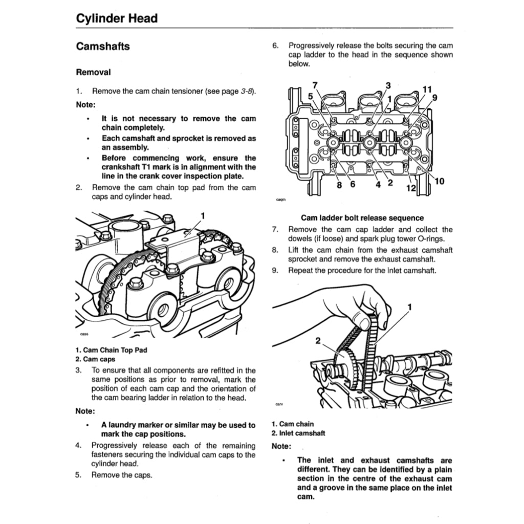 TRIUMPH SPRINT ST / RS (1999-2004) SERVICE WORKSHOP MANUAL + OWNER'S MANUAL - Image 5