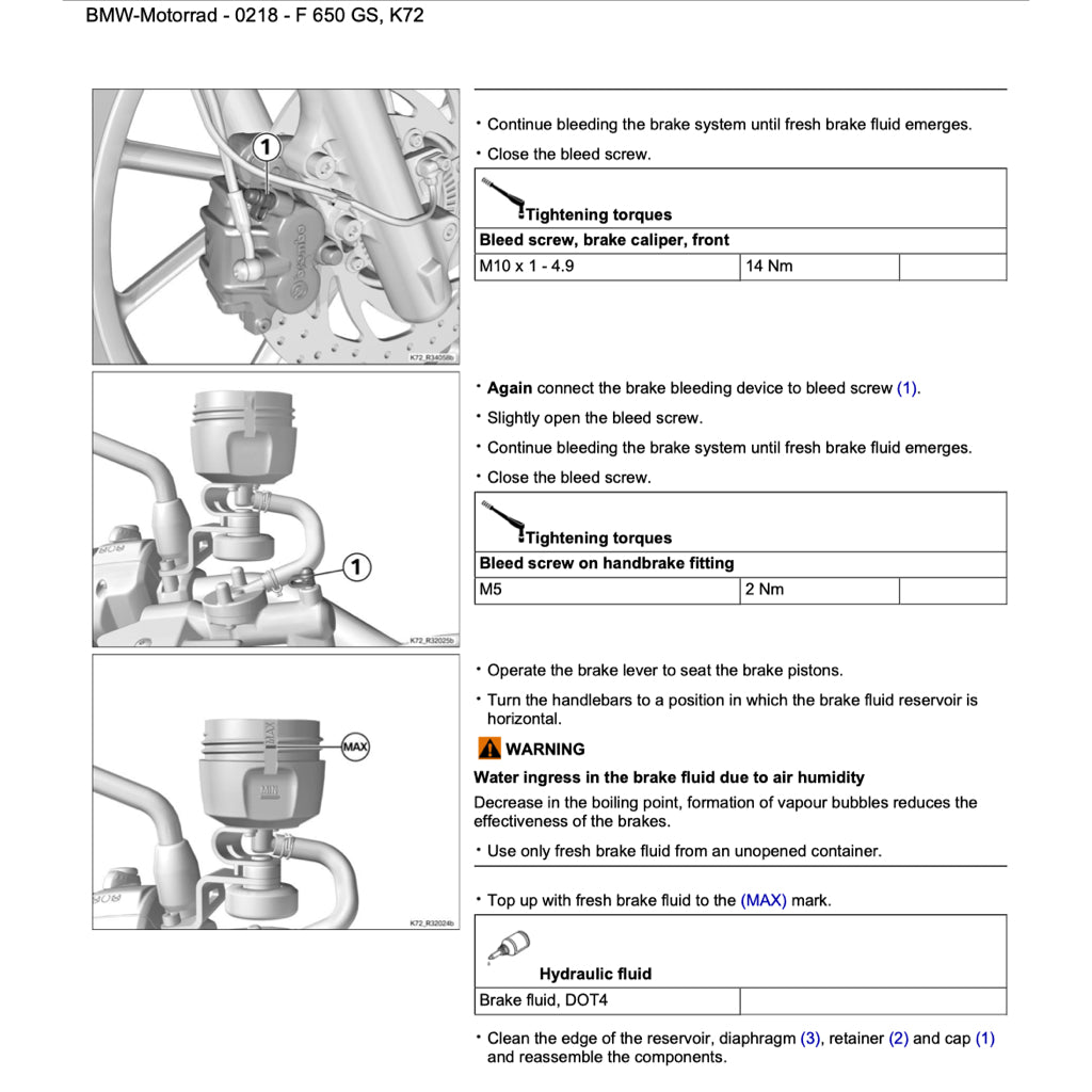 BMW F650 GS K72 (2008-2012) SERVICE WORKSHOP MANUAL + RIDER'S MANUAL - Image 10