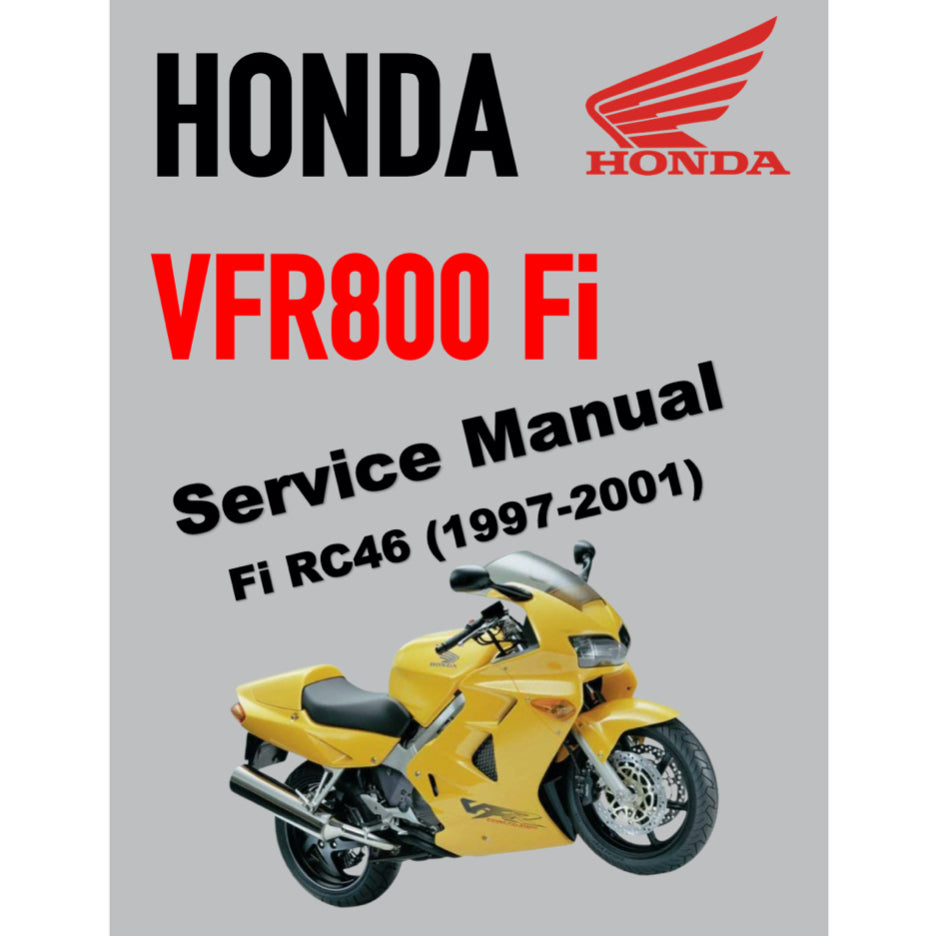 HONDA VFR800 Fi INTERCEPTOR (1997-2001) SERVICE WORKSHOP MANUAL + OWNER'S MANUAL - Image 2