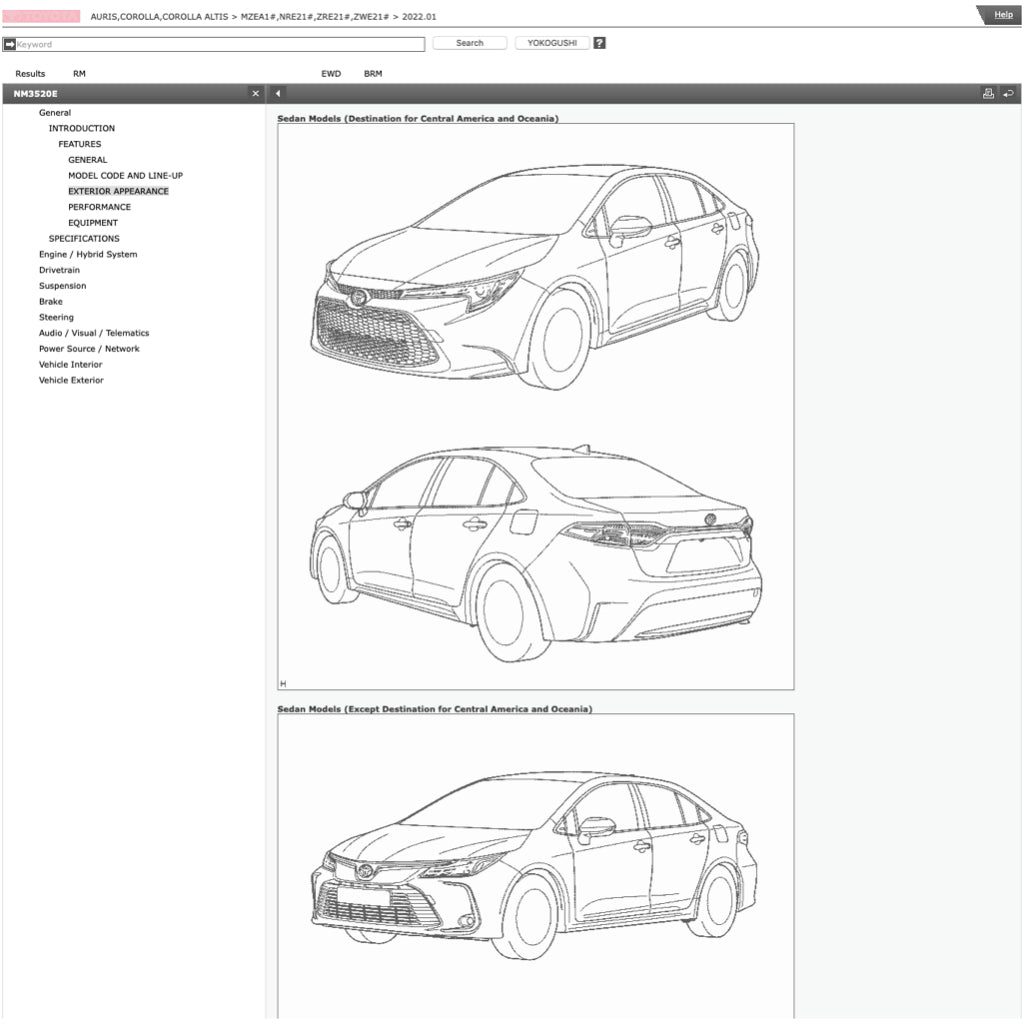 TOYOTA COROLLA ALTIS E210 (2018+) SERVICE WORKSHOP MANUAL - Image 3