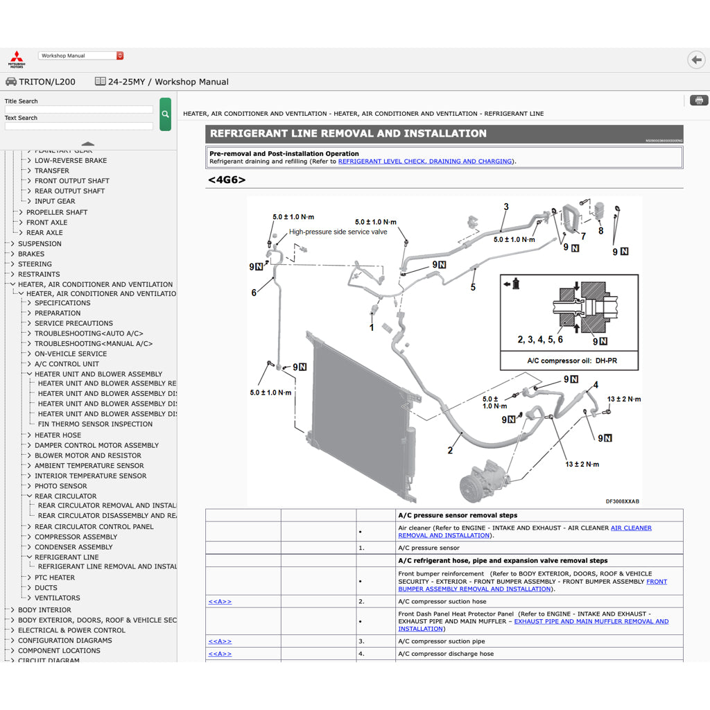 MITSUBISHI TRITON L200 LA/LB/LC (2024+) ONLINE SERVICE WORKSHOP MANUAL - Image 10