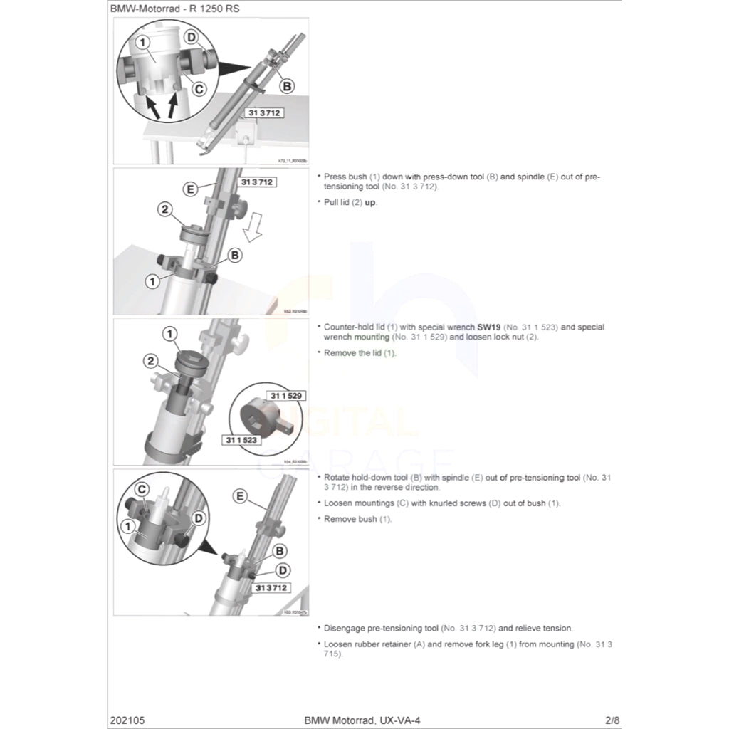BMW R1250RS R1250 RS K54 (2018+) SERVICE WORKSHOP MANUAL + RIDER'S MANUAL - Image 9