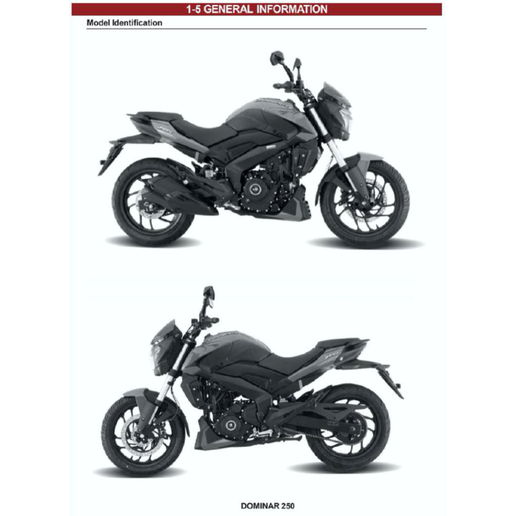 MODENAS DOMINAR 250 DM250 (2023+) SERVICE WORKSHOP MANUAL + PARTS CATALOGUE + OWNER'S MANUAL - Image 4