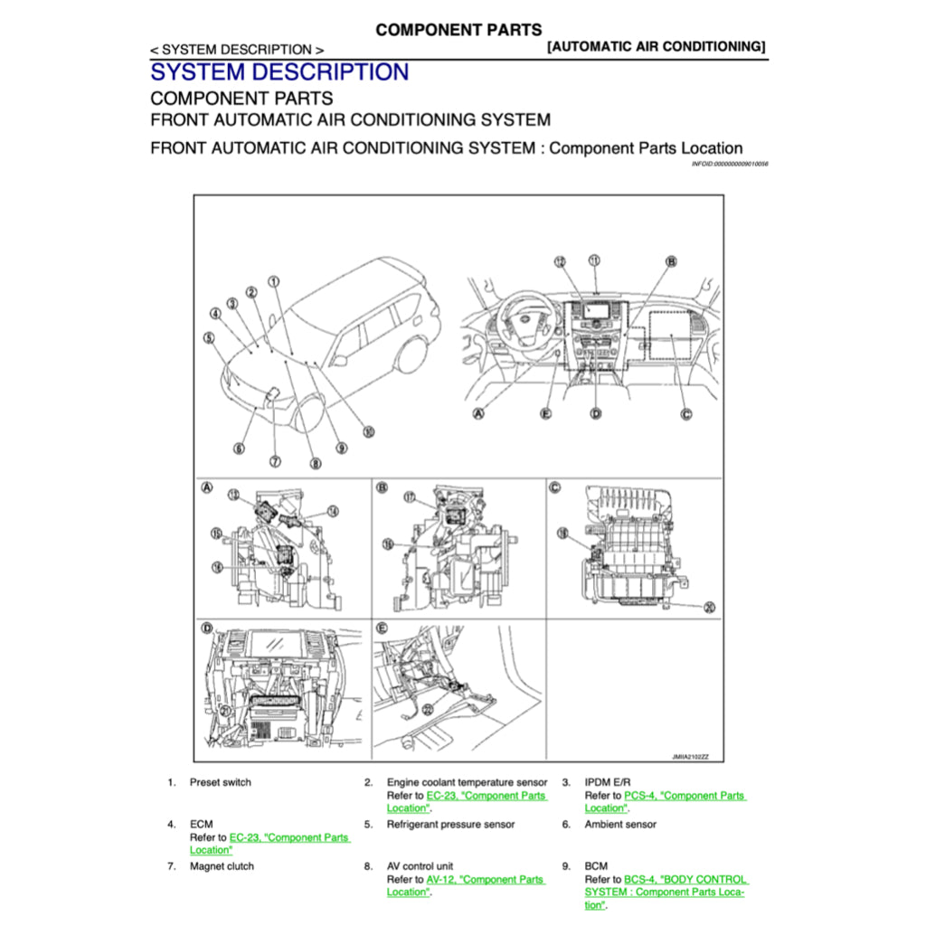 NISSAN PATROL Y62 (2010+) SERVICE WORKSHOP MANUAL - Image 9