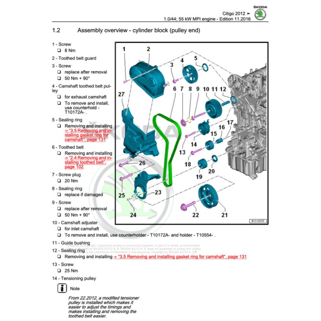 SKODA CITIGO (2011-2020) SERVICE WORKSHOP MANUAL - Image 3
