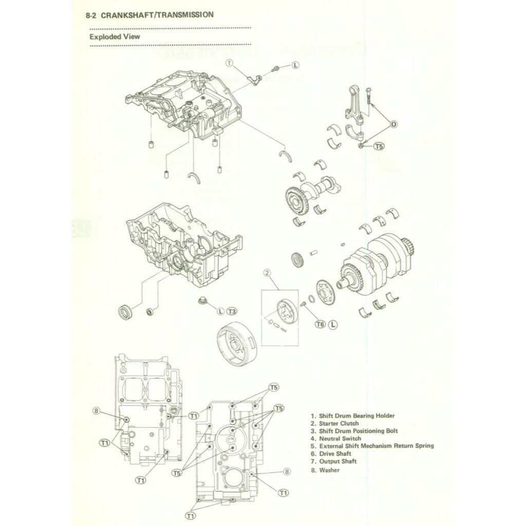 KAWASAKI ELIMINATOR EL250-E/250HS (1988-1997) SERVICE WORKSHOP MANUAL + OWNER'S MANUAL - Image 6