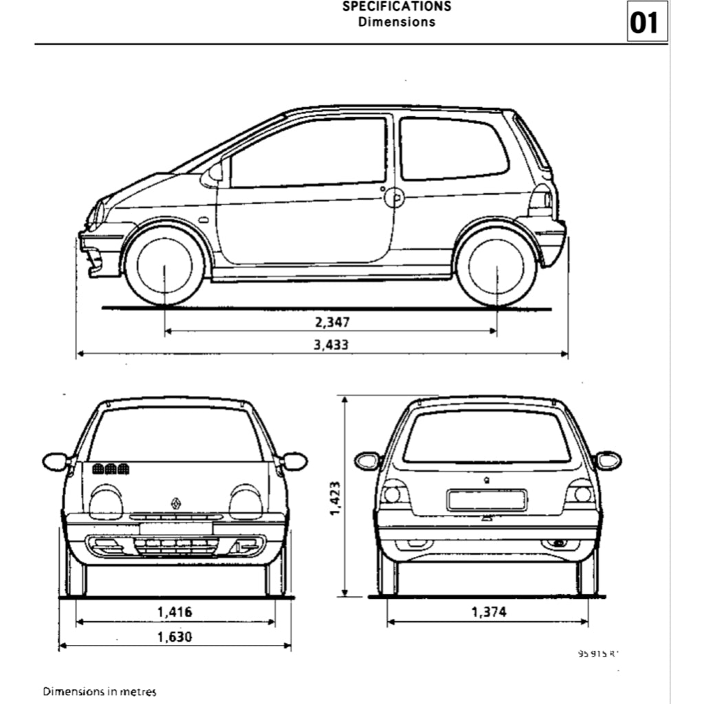 RENAULT TWINGO 1 (1993-2007) SERVICE WORKSHOP MANUAL - Image 3