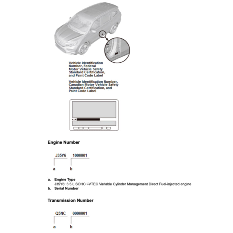 HONDA PILOT YF 5/6 (2015-2021) SERVICE WORKSHOP MANUAL - Image 3