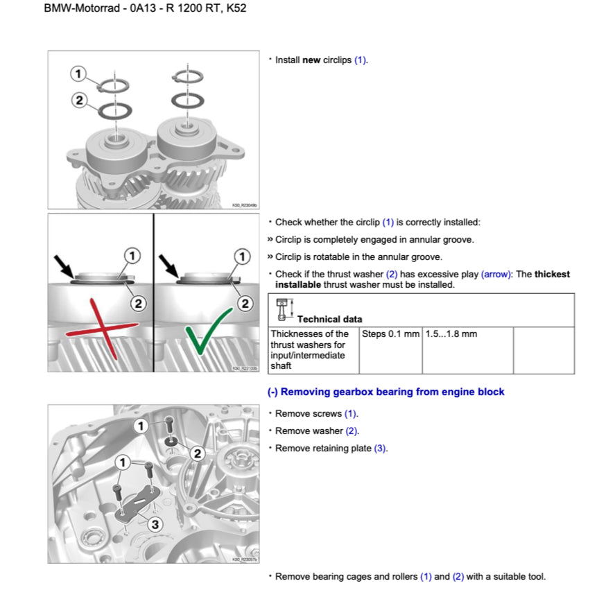 BMW R1200 RT (2014-2018) SERVICE WORKSHOP MANUAL + RIDER'S MANUAL - Image 8