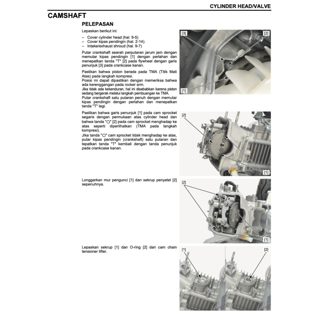 HONDA BEAT 110 PGM-FI (2012-2020) SERVICE WORKSHOP MANUAL + PARTS CATALOGUE + OWNER'S MANUAL - BAHASA INDONESIA - Image 8
