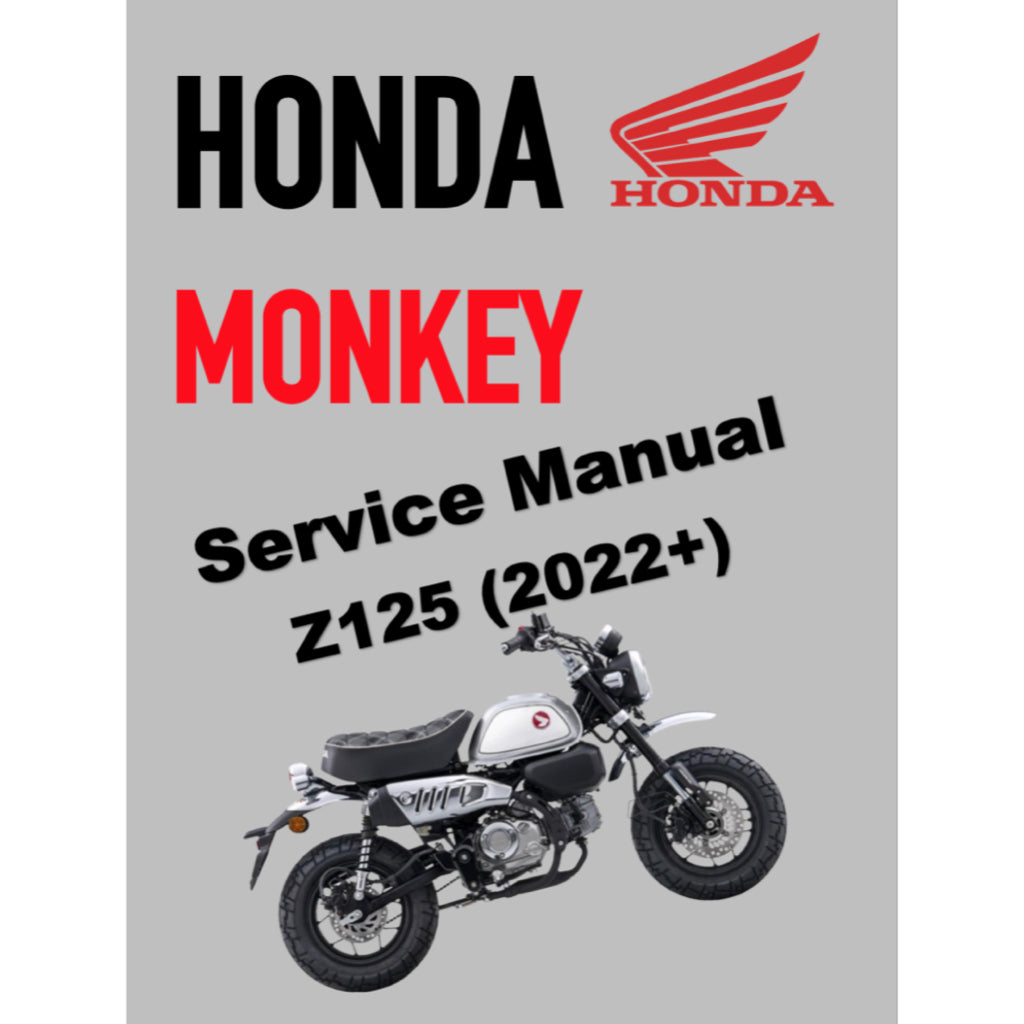 HONDA MONKEY Z125 (2019+) SERVICE WORKSHOP MANUAL + PARTS CATALOGUE + OWNER'S MANUAL - Image 4
