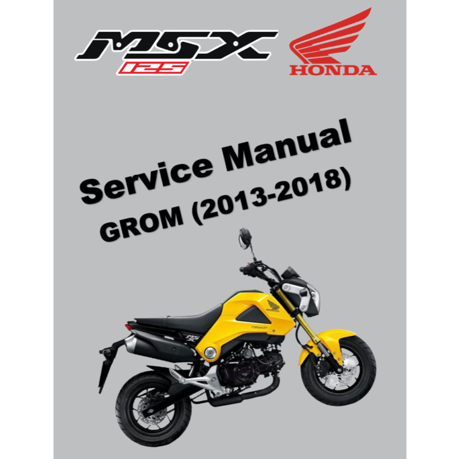 HONDA MSX125 GROM (2013-2018) SERVICE WORKSHOP MANUAL + PARTS CATALOGUE + OWNER'S MANUAL - Image 2