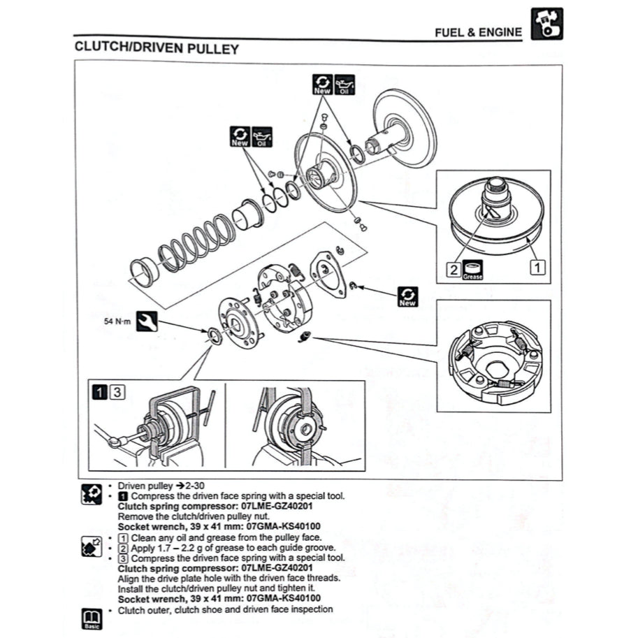 HONDA PCX160 PCX 160 WW150/A/HV (2021+) SERVICE WORKSHOP MANUAL + PARTS CATALOGUE + OWNER'S MANUAL - Image 7