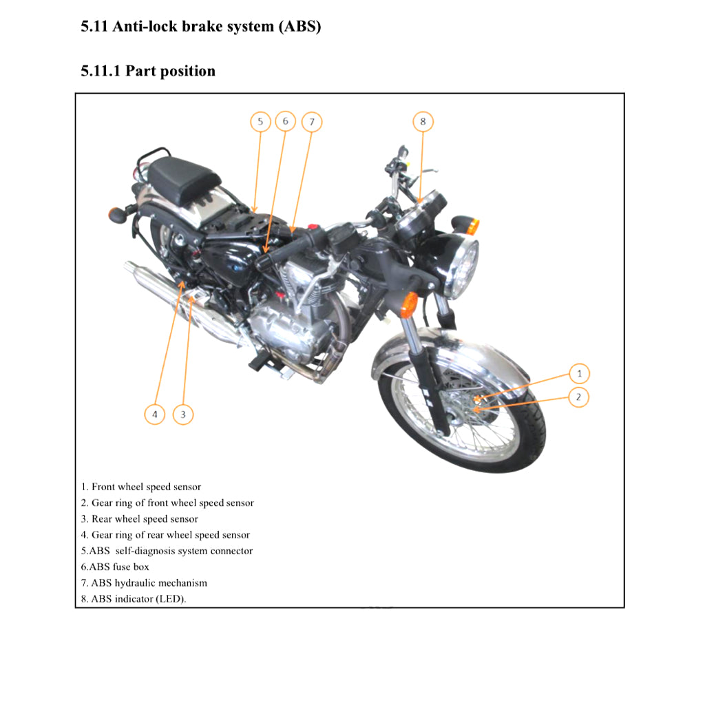 BENELLI IMPERIALE 400 BJ400-8 (2020+) SERVICE WORKSHOP MANUAL + PARTS CATALOGUE+ OWNER'S MANUAL - Image 4