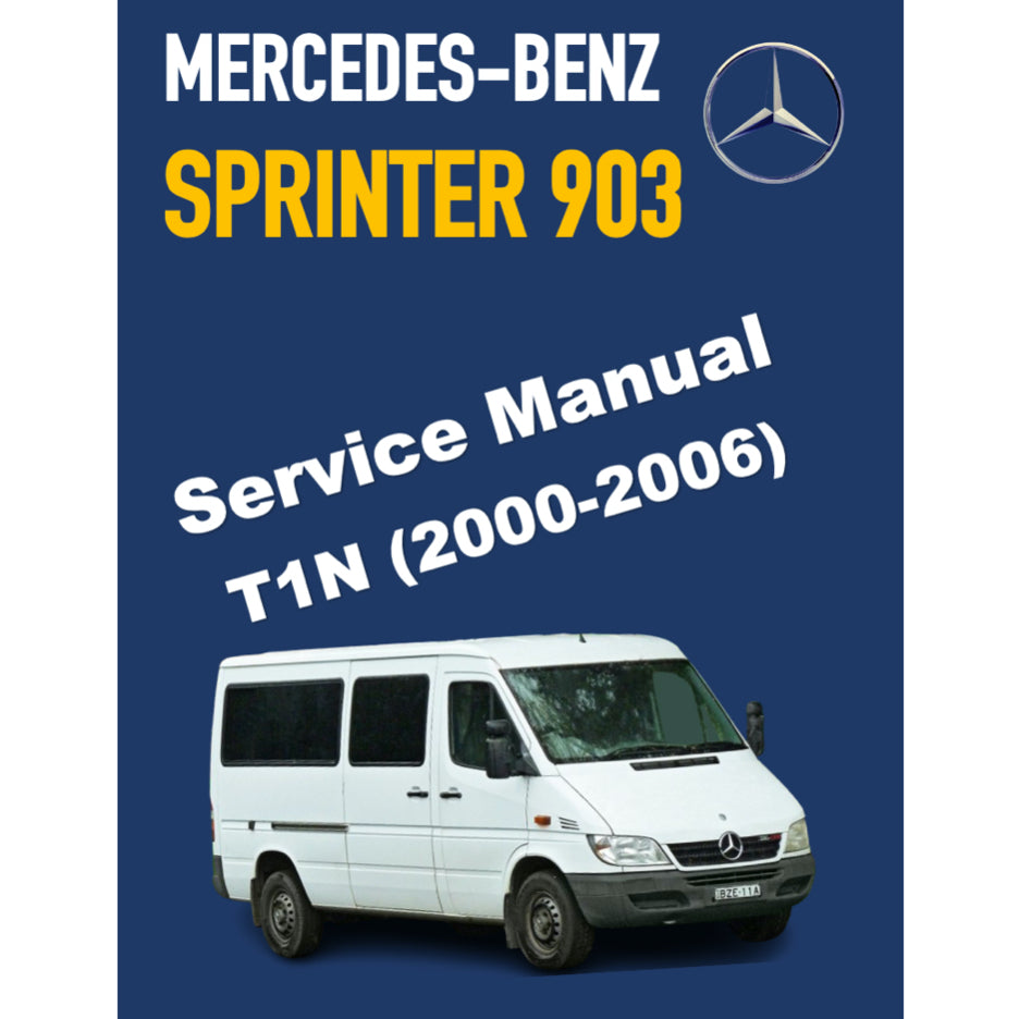 MERCEDES BENZ SPRINTER 903 PHASE II (2000-2006) SERVICE WORKSHOP MANUAL + PARTS CATALOGUE