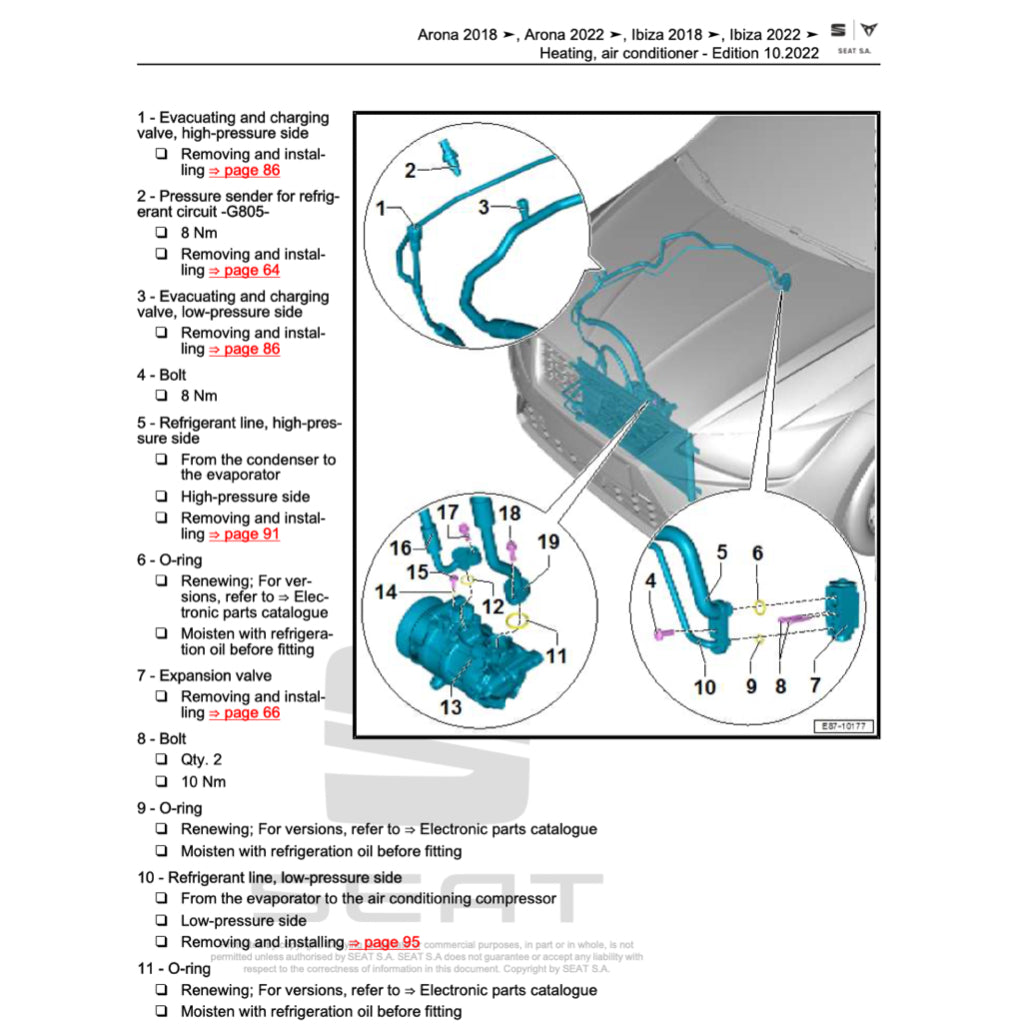 SEAT LEON 5F (2012-2020) SERVICE WORKSHOP MANUAL - Image 10