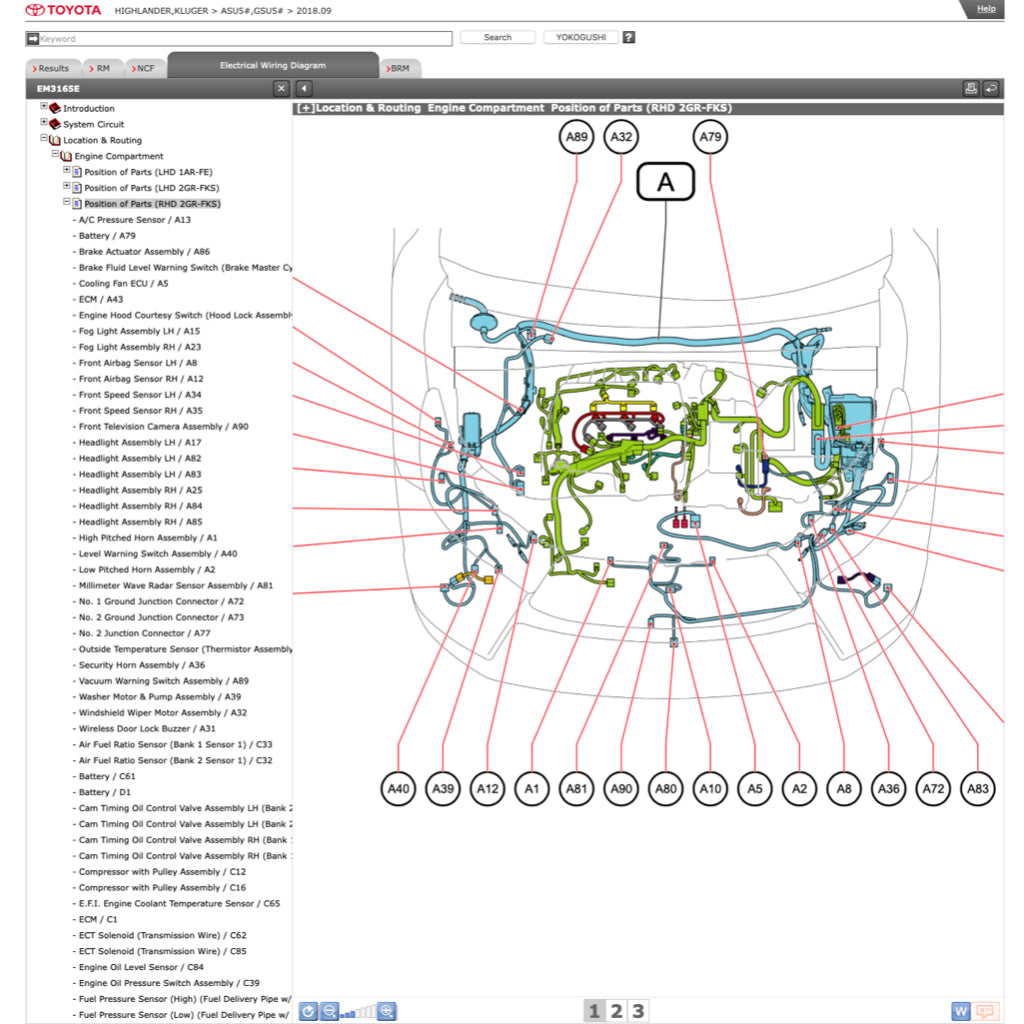 TOYOTA HIGHLANDER /KLUGER ASU50/GSU50 (2013-2019) ONLINE SERVICE WORKSHOP MANUAL - Image 9