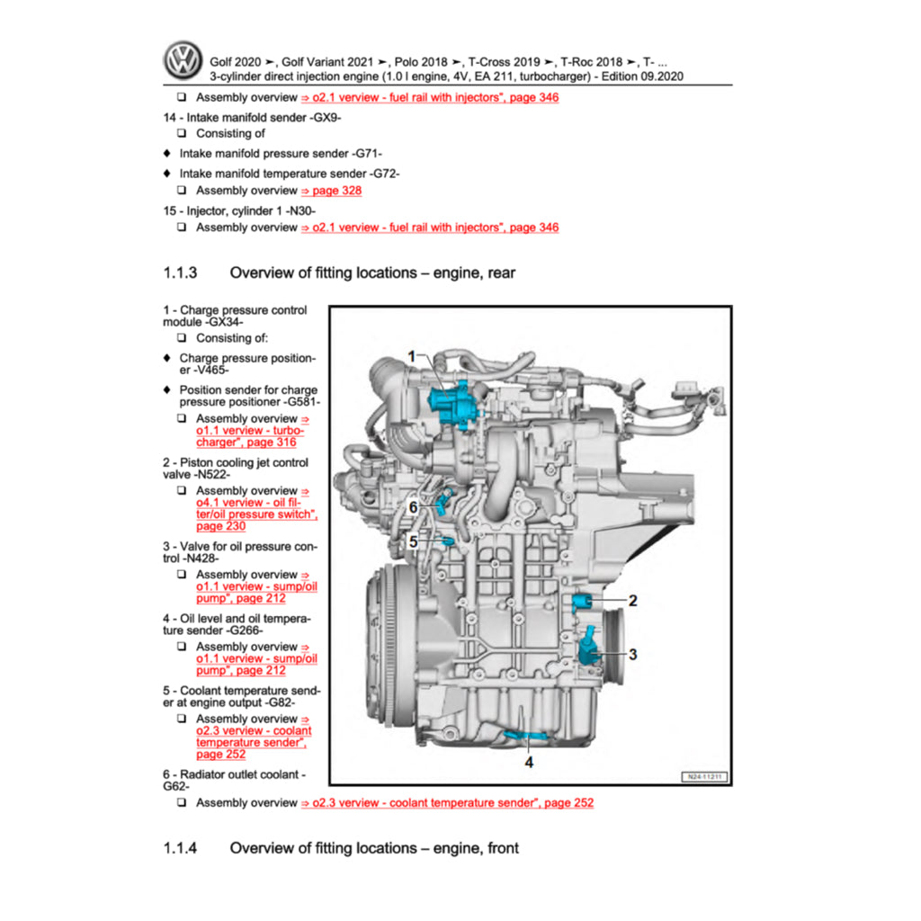 VW T-ROC A11 (2017+) SERVICE WORKSHOP MANUAL - Image 3