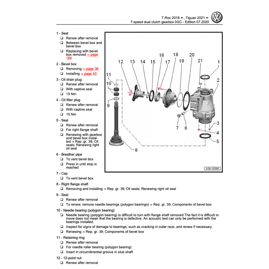 VW T-ROC A11 (2017+) SERVICE WORKSHOP MANUAL - Image 8
