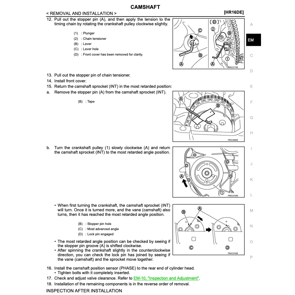 NISSAN NOTE E12 (2013-2018) SERVICE WORKSHOP MANUAL - Image 8