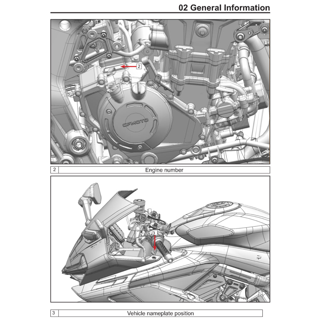 CFMOTO 675SS (2025+) SERVICE WORKSHOP MANUAL + OWNER'S MANUAL - Image 4