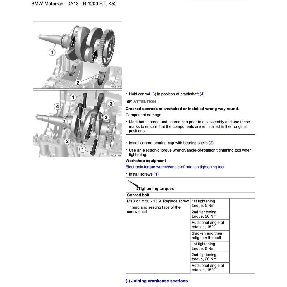 BMW R1200 RT (2014-2018) SERVICE WORKSHOP MANUAL + RIDER'S MANUAL - Image 5