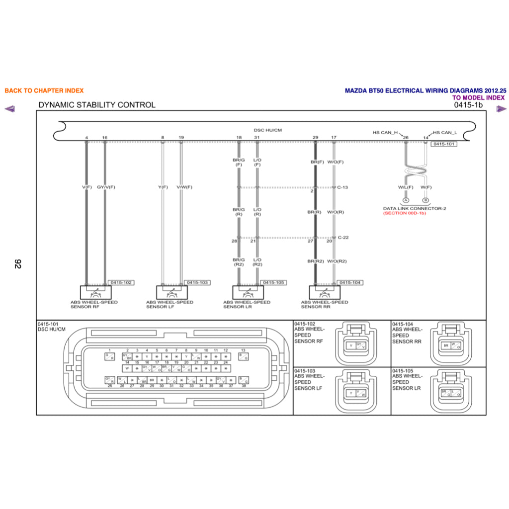 MAZDA BT50 BT-50 UP/UR (2011-2020) SERVICE WORKSHOP MANUAL - Image 10