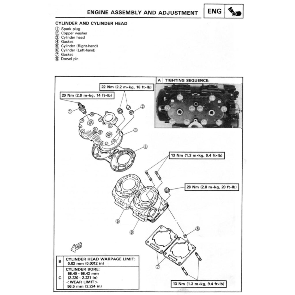 YAMAHA TRZ250 2MA 3MA (1986-1995) SERVICE WORKSHOP MANUAL + PARTS CATALOGUE +OWNER'S MANUAL ENGLISH/JAPANESE - Image 9