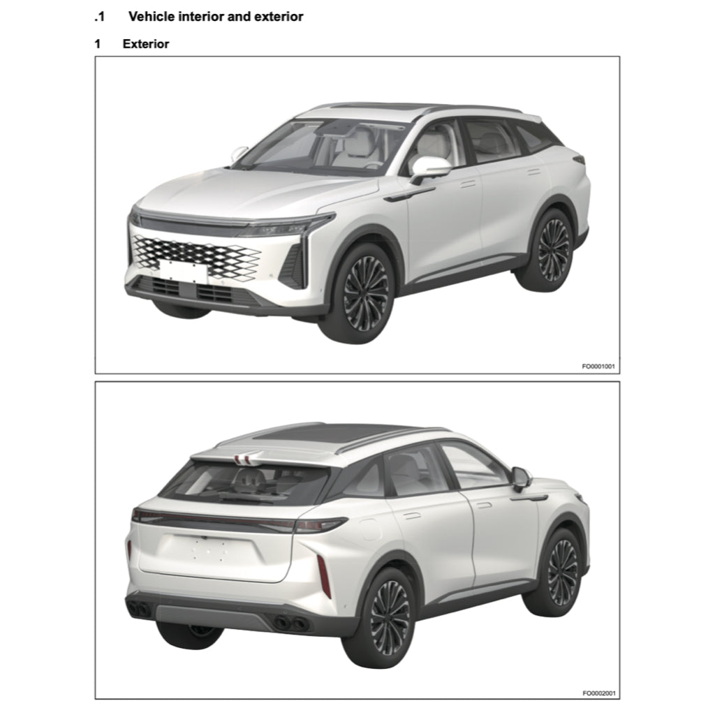 JAECOO OMODA C9 (2023+) SERVICE WORKSHOP MANUAL - Image 3