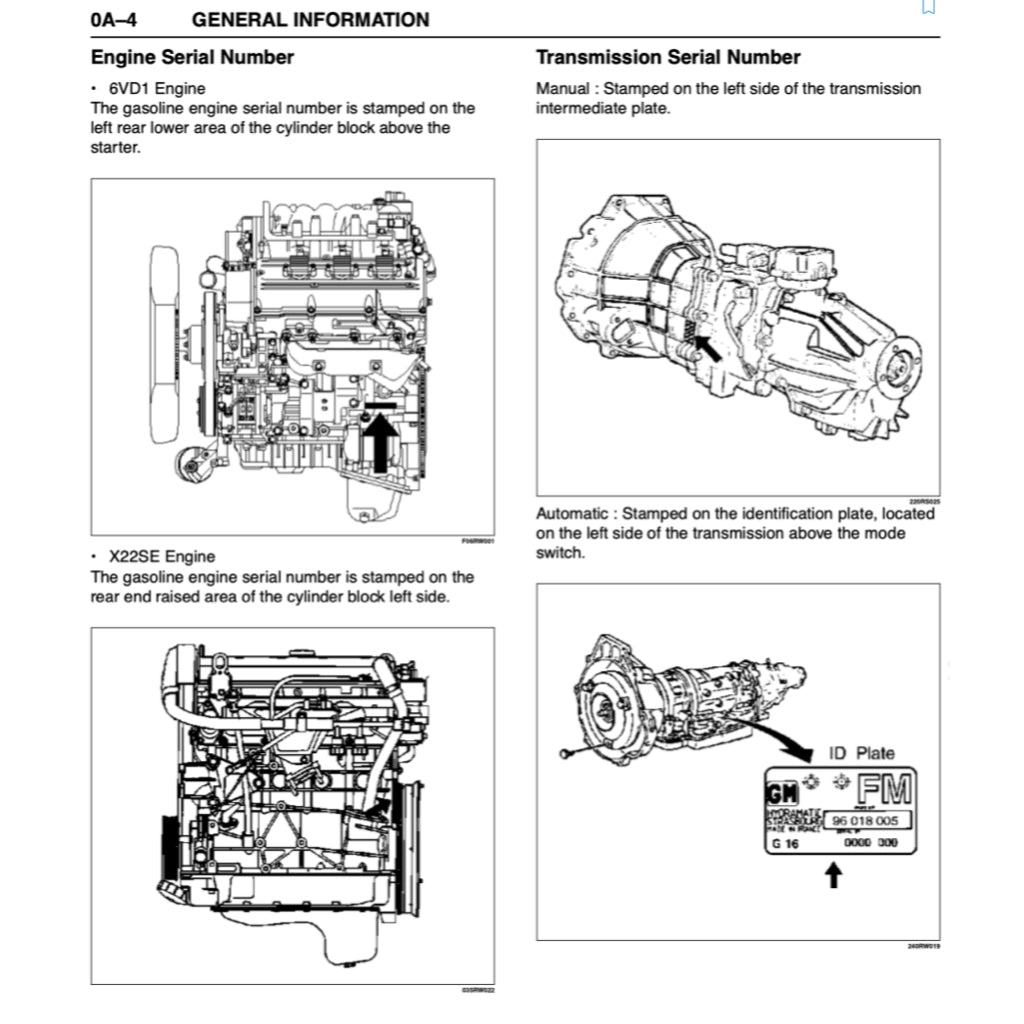 OPEL FRONTERA MK2 (1998-2005) SERVICE WORKSHOP MANUAL - Image 4