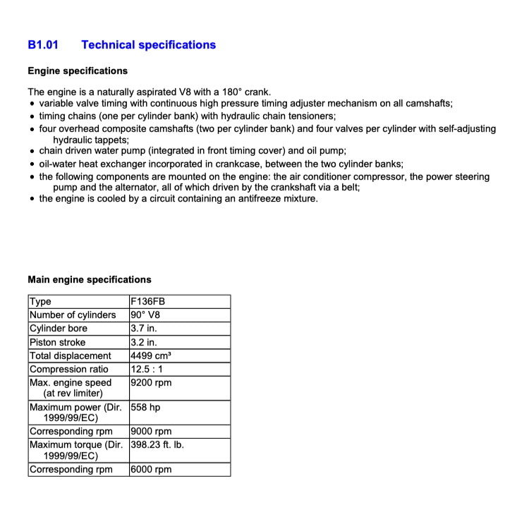 FERRARI 458 ITALIA F142 (2009-2015) SERVICE WORKSHOP MANUAL - Image 4