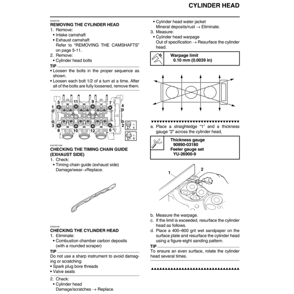 YAMAHA MT-09 MT09 (2014-2017) SERVICE WORKSHOP MANUAL + PARTS CATALOGUE + OWNER MANUAL - Image 7