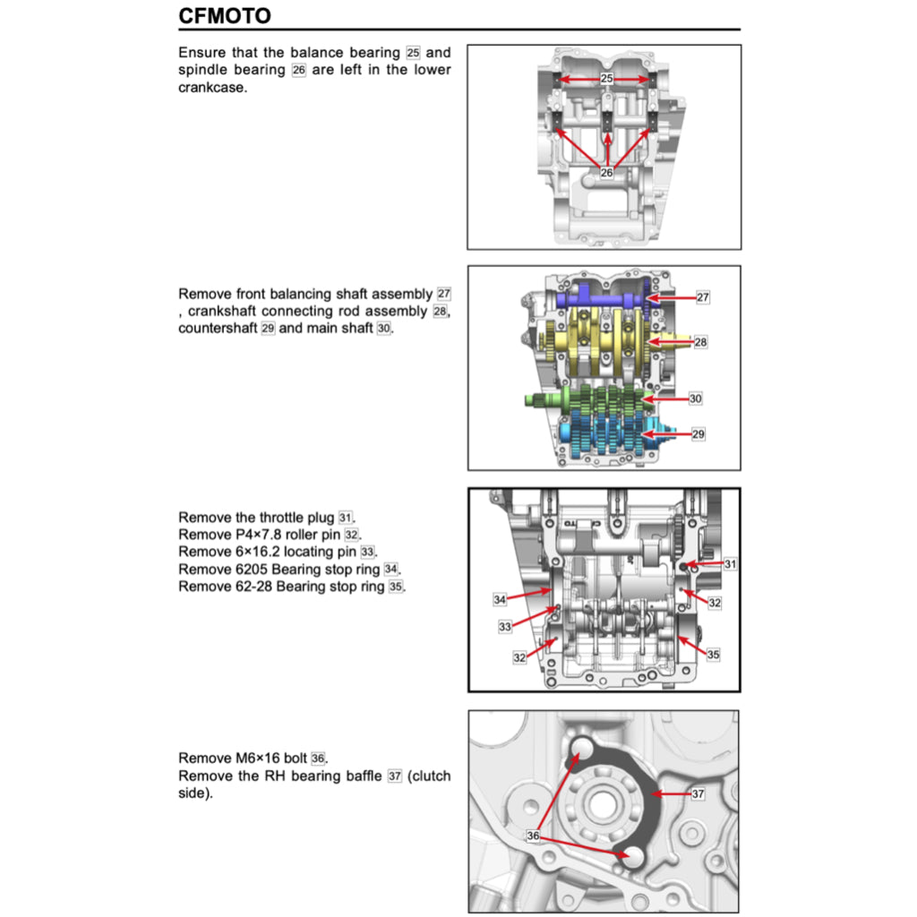 CFMOTO 450MT IBEX 450 (2024+) SERVICE WORKSHOP MANUAL + PARTS CATALOGUE + OWNER'S MANUAL - Image 6