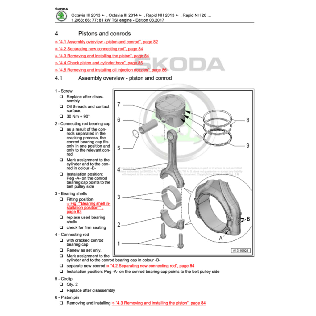 SKODA YETI 5L (2009-2017) SERVICE WORKSHOP MANUAL - Image 3