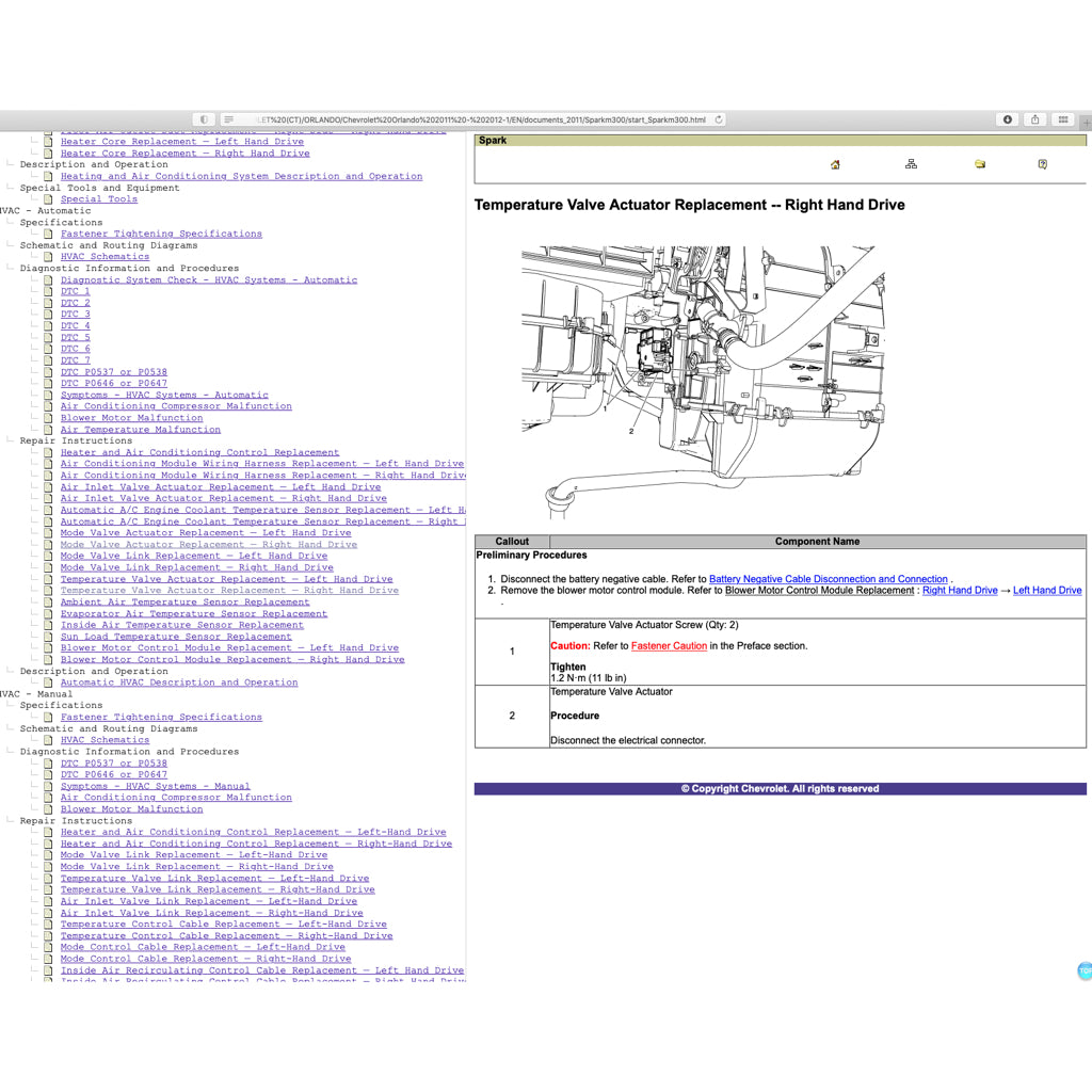CHEVROLET SPARK M300 (2009-2014) SERVICE WORKSHOP MANUAL - Image 8