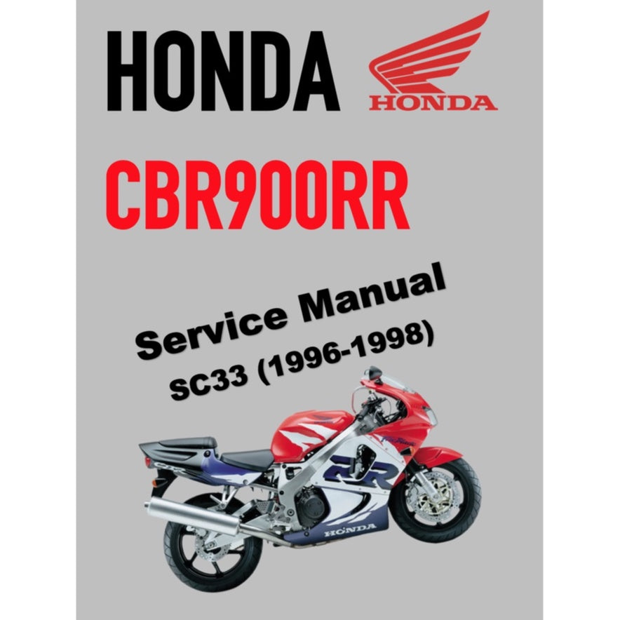 HONDA CBR900RR FIREBLADE (1996-1998) SERVICE WORKSHOP MANUAL + PARTS CATALOGUE + OWNER'S MANUAL - Image 2