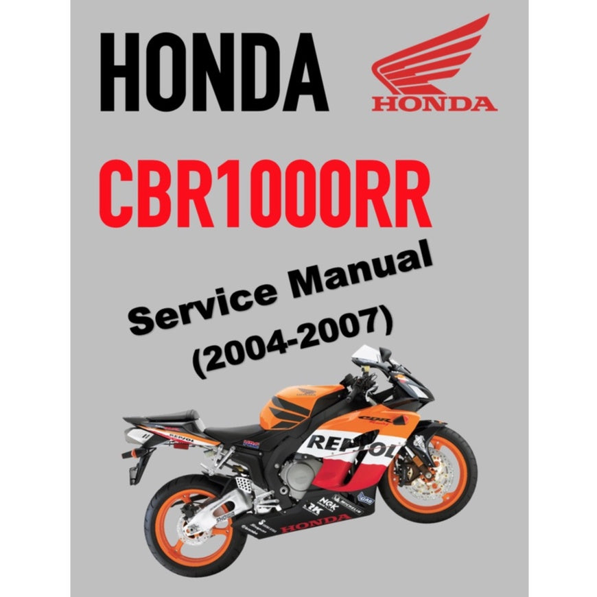HONDA CBR1000RR (2004-2007) SERVICE WORKSHOP MANUAL + PARTS CATALOGUE + OWNER'S MANUAL - Image 2
