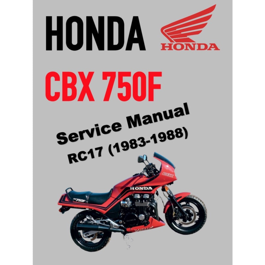 HONDA CBX 750F (1983-1988) SERVICE WORKSHOP MANUAL + PARTS CATALOGUE + OWNER'S MANUAL - Image 2