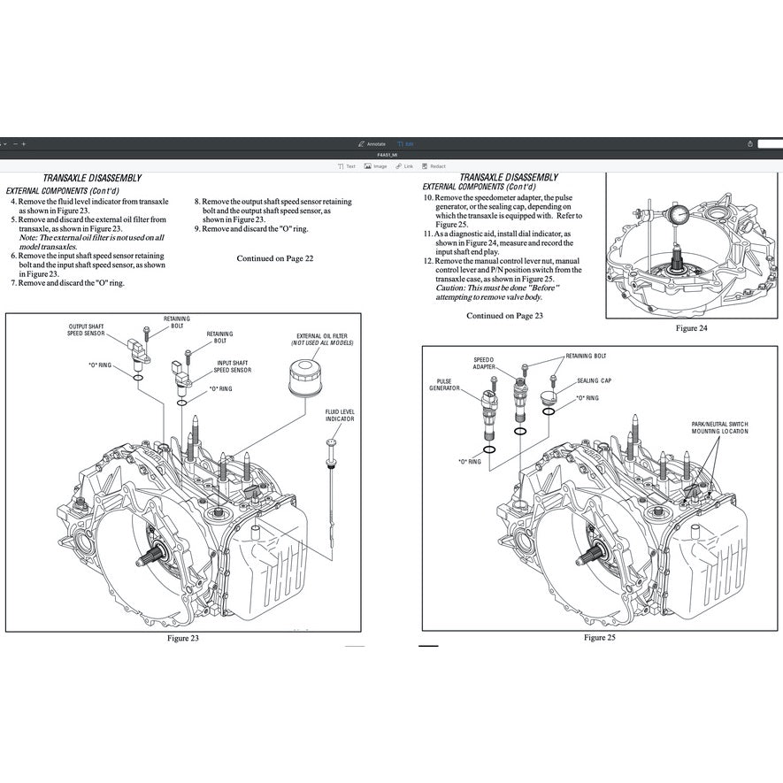 MITSUBISHI AUTOMATIC TRANSMISSION REPAIR MANUAL F4A3 F4A51 F5A51 KM-171 KM-175 KM-177 R451 V5A51 JF011E (CVT) - Image 8