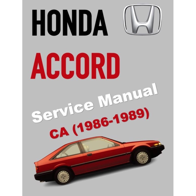 HONDA ACCORD 3 CA (1986-1989) SERVICE WORKSHOP MANUAL