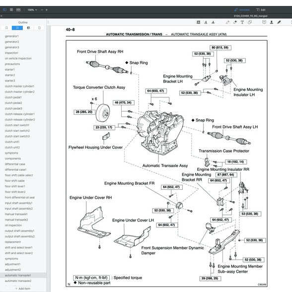 TOYOTA COROLLA ALTIS E120/130 (2002-2008) SERVICE WORKSHOP MANUAL - Image 5
