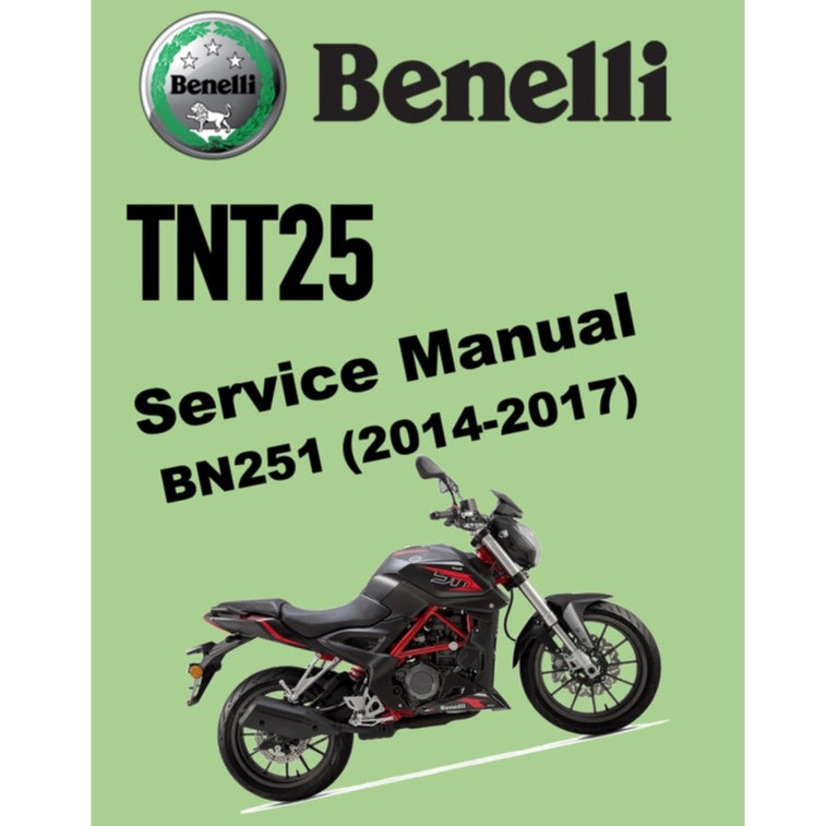 BENELLI TNT25 BN251 (2014-2017) SERVICE WORKSHOP MANUAL + PARTS CATALOGUE + OWNER'S MANUAL - Image 2
