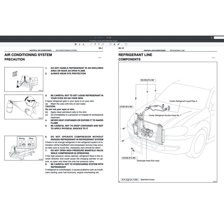 TOYOTA COROLLA ALTIS E120/130 (2002-2008) SERVICE WORKSHOP MANUAL - Image 7