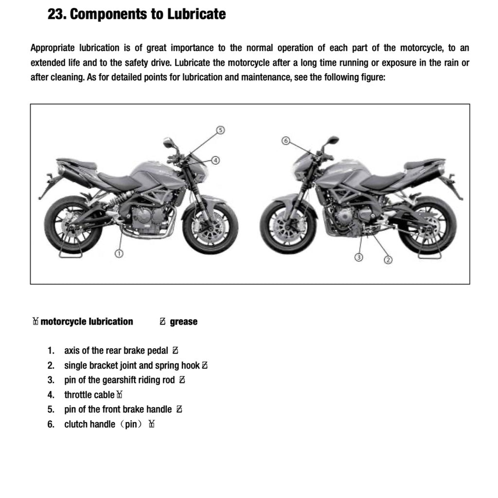 BENELLI TNT600 (2014-2019) SERVICE WORKSHOP MANUAL + PARTS CATALOGUE + OWNER'S MANUAL - Image 3