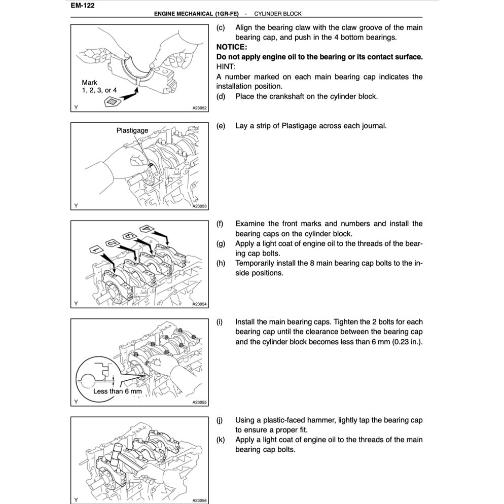 TOYOTA ENGINE 1GR-FE (VVT-I) SERVICE REPAIR WORKSHOP MANUAL - Image 4