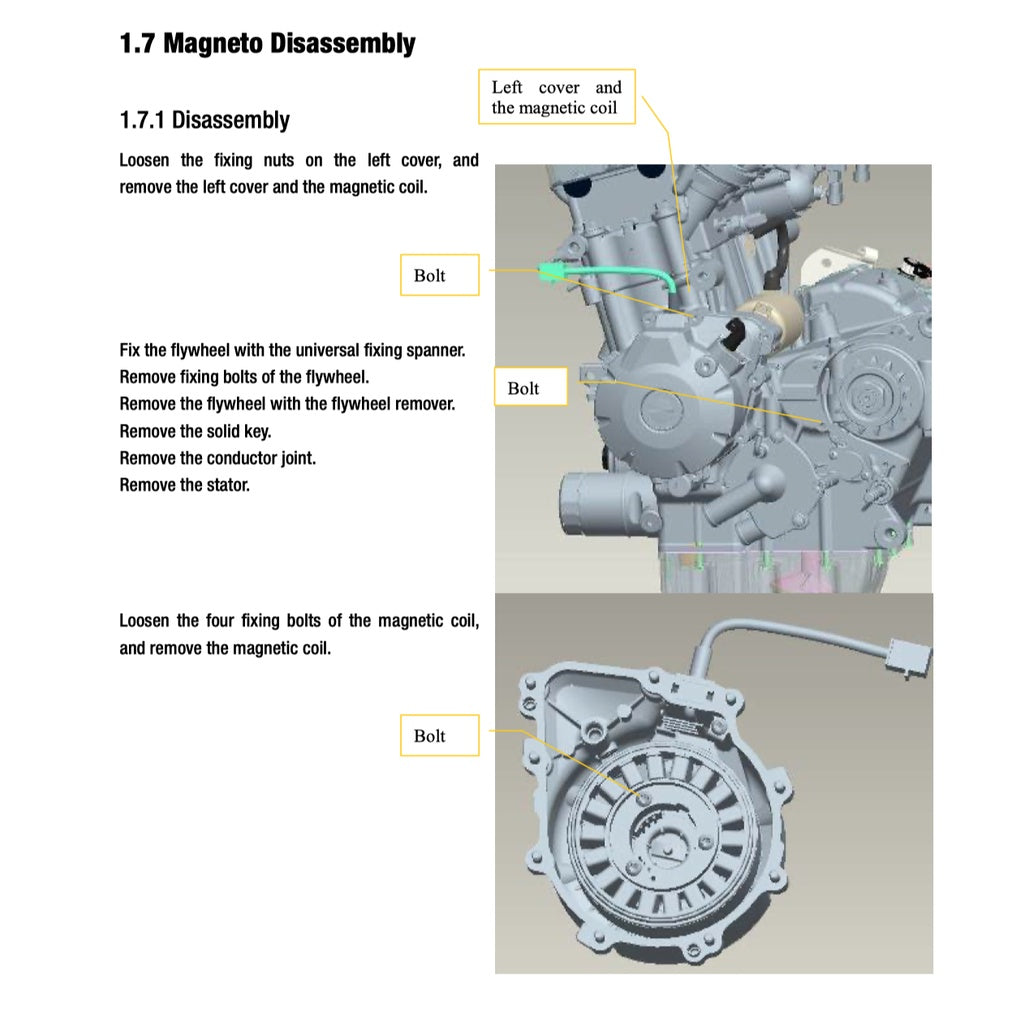 BENELLI TNT600 (2014-2019) SERVICE WORKSHOP MANUAL + PARTS CATALOGUE + OWNER'S MANUAL - Image 9