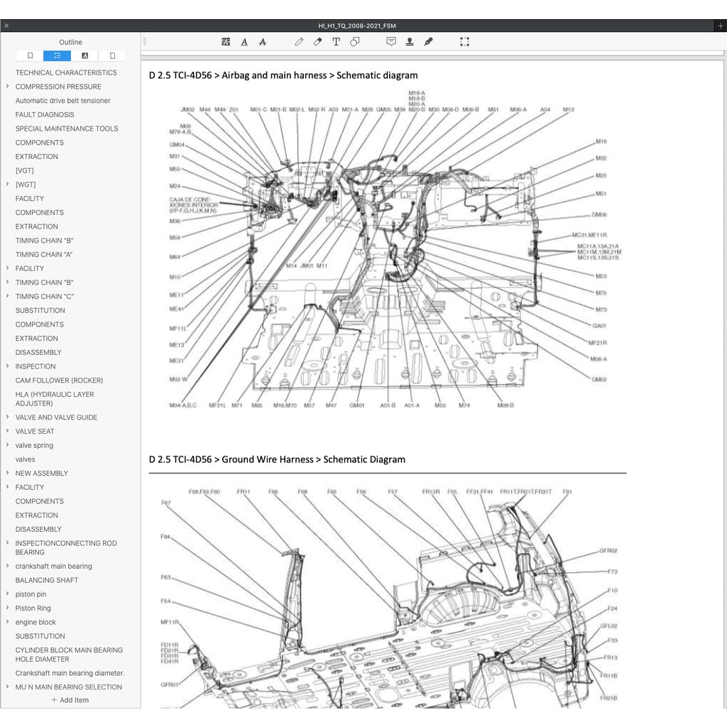 HYUNDAI GRAND STAREX H1 TQ (2007-2021) SERVICE WORKSHOP MANUAL - Image 8
