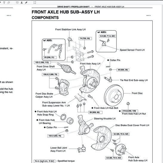 TOYOTA COROLLA ALTIS E120/130 (2002-2008) SERVICE WORKSHOP MANUAL - Image 6