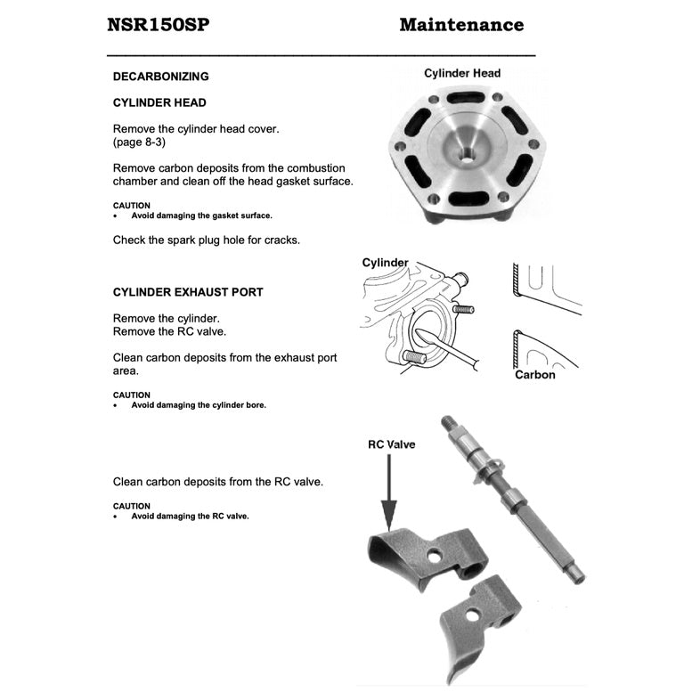 HONDA NSR 150SP (1997-2010) SERVICE WORKSHOP MANUAL + PARTS CATALOGUE + OWNER'S MANUAL - REPSOL REPLICA - Image 6
