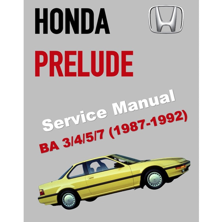 HONDA PRELUDE BA3-BA7 (1987-1992) SERVICE WORKSHOP MANUAL - Image 2